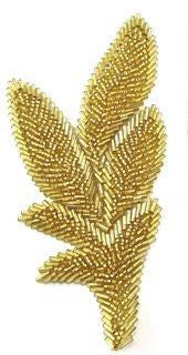 Leaf Pair with Gold Beads 6