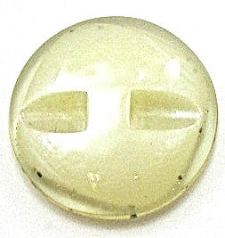 Button Lime Glass with Flecks of Black and Gold 7/8