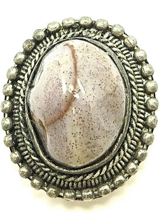 Bolotie Gems with Silver 1" x 1"