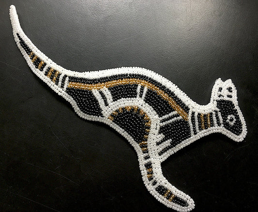 Kangaroo Aboriginal-Syle Custom Design All Beads 9" x 4"