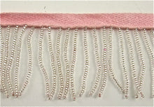 Load image into Gallery viewer, Trim Fringe with Pink Small Beads 2&quot;