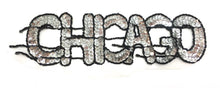 Load image into Gallery viewer, Chicago with Black and Silver Sequins and Beads 3&quot; x 10&quot;