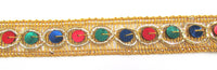 Trim with Multi-Colored Sequins and Bullion Thread 1