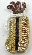 Load image into Gallery viewer, Golf Bag and Clubs with Silver/Black/Bronze Sequins