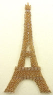 Eiffel Tower with Pinkish Beads 6.25" X 3"