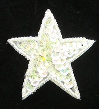 Load image into Gallery viewer, Star with Iridescent Sequins and Beads 2&quot;