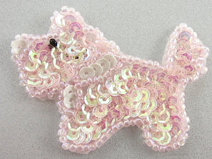 Pink Small Custom Scottie Dog 1.5" x 2"
