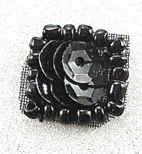 Load image into Gallery viewer, Symbol &quot;Period&quot; for End of Sentences Black Sequins and Beads 1/5&quot;