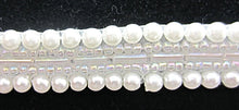 Load image into Gallery viewer, Trim with Five Row Beads and Pearls .5&quot;