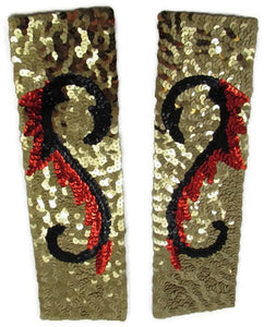 Designer Motif Pair of Cuffs for Costumes 3.5" x 11.5"