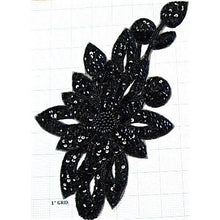 Load image into Gallery viewer, Flower with Iridescent Sequins and Beads 11.5&quot; x 6.5&quot;