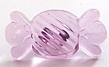 Load image into Gallery viewer, Button Glass with Purple Tint Shaped Like a Bow 1&quot; x 1.5&quot;