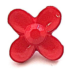 Load image into Gallery viewer, Button Flower Red 3.4&quot;