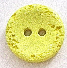Button Yellow with distrress texture 5/8"