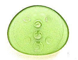 Button Glass Lime Color 1/2"
