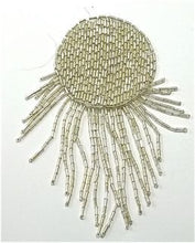 Load image into Gallery viewer, Epaulet with SIlver Beads 5&quot; x 3&quot;