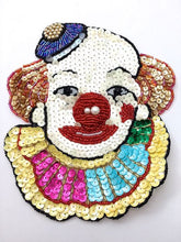 Load image into Gallery viewer, Clown Face with Hat and Multi-Colored Sequins and Beads in 4 Size Variants