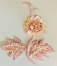 Load image into Gallery viewer, Flower Pair 5 Variants with Choice of Color Sequins and Beads 4&quot; x 5&quot;