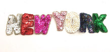 Load image into Gallery viewer, New York Word with Multi-Colored Sequins and Beads 2&quot; x 9&quot;