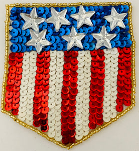 USA Emblem 4" x 3.5"