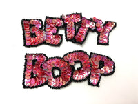 Betty Boop Colors Red, Fuchsia or Purple Sequins Black Beads 5