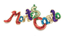 Load image into Gallery viewer, MONTE CARLO Sequin Word Spelled out 6&quot; x 11&quot;