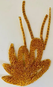 Designer Motif with Gold Beads 8" x 3"