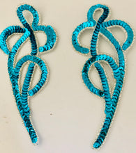 Load image into Gallery viewer, Designer Turquoise Pair   7&quot; x 3&quot;