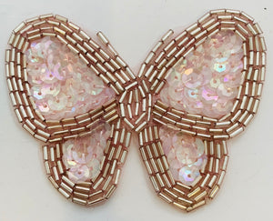 Choice of color Butterfly with Sequins and Beads 3.5" x 2.5"