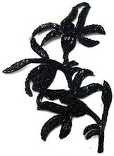 Load image into Gallery viewer, Flower with Black Beads 8&quot; x 5&quot;
