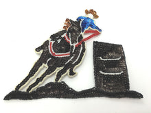 Load image into Gallery viewer, Western Barrel Racing Horse and Rider, Custom Made 9&quot; x 7.5&quot;