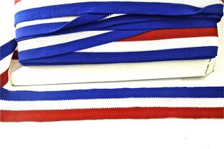 Trim Three Rows with Red White and Blue Striped Cotton 2