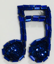 Load image into Gallery viewer, Double Note Royal Blue 1.75&quot; x 1.50&quot;