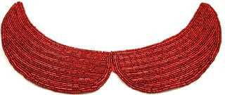 Designer Motif Collar Red Beads