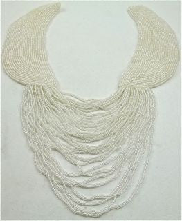 Epaulet with Iridescent Beads 11" x 8"