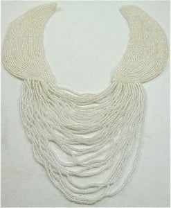 Epaulet with Iridescent Beads 11" x 8"