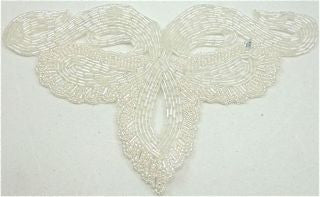 Designer Motif with Iridescent Beads 8" x 5"