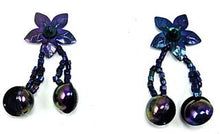 Load image into Gallery viewer, Epaulet Flower Pair with Moonlite Sequins and Beads 1&quot; x 1.5&quot;