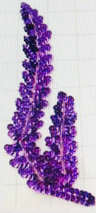 Leaf Purple Pair 7.5" x 2.5"