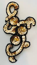 Load image into Gallery viewer, Designer Swirl Gold and Black Pairs and Singles 5.5&quot; x 3&quot;