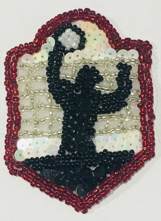 Tennis Patch, Serving 2.75" x 2"