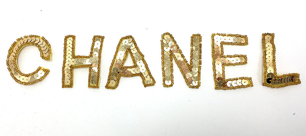 2 Black sequin and bead letter CHOICE OF LETTER!