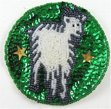 Load image into Gallery viewer, Zodiac Symbol Capricorn the Goat, Sequin Beaded 3.5&quot;