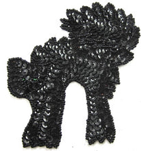 Load image into Gallery viewer, Black Cat for Halloween Sequin Beaded 4.5&quot; x 4&quot;
