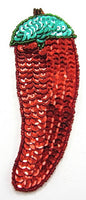 Chilli Pepper Sequins and Beads 5.5
