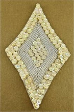 Load image into Gallery viewer, Designer Motif with Diamond Shaped Sequins and Beads