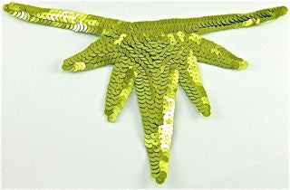 Design Motif Lemon Lime Sequins 8.5" x 5"