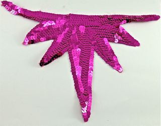 Design Motif with Fuchsia Sequins 8" x 4.5"