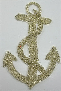 Anchor with Vintage Silver Beads Vintage Product 5.5