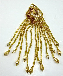 Epaulet with Gold Sequins and Beads 5
